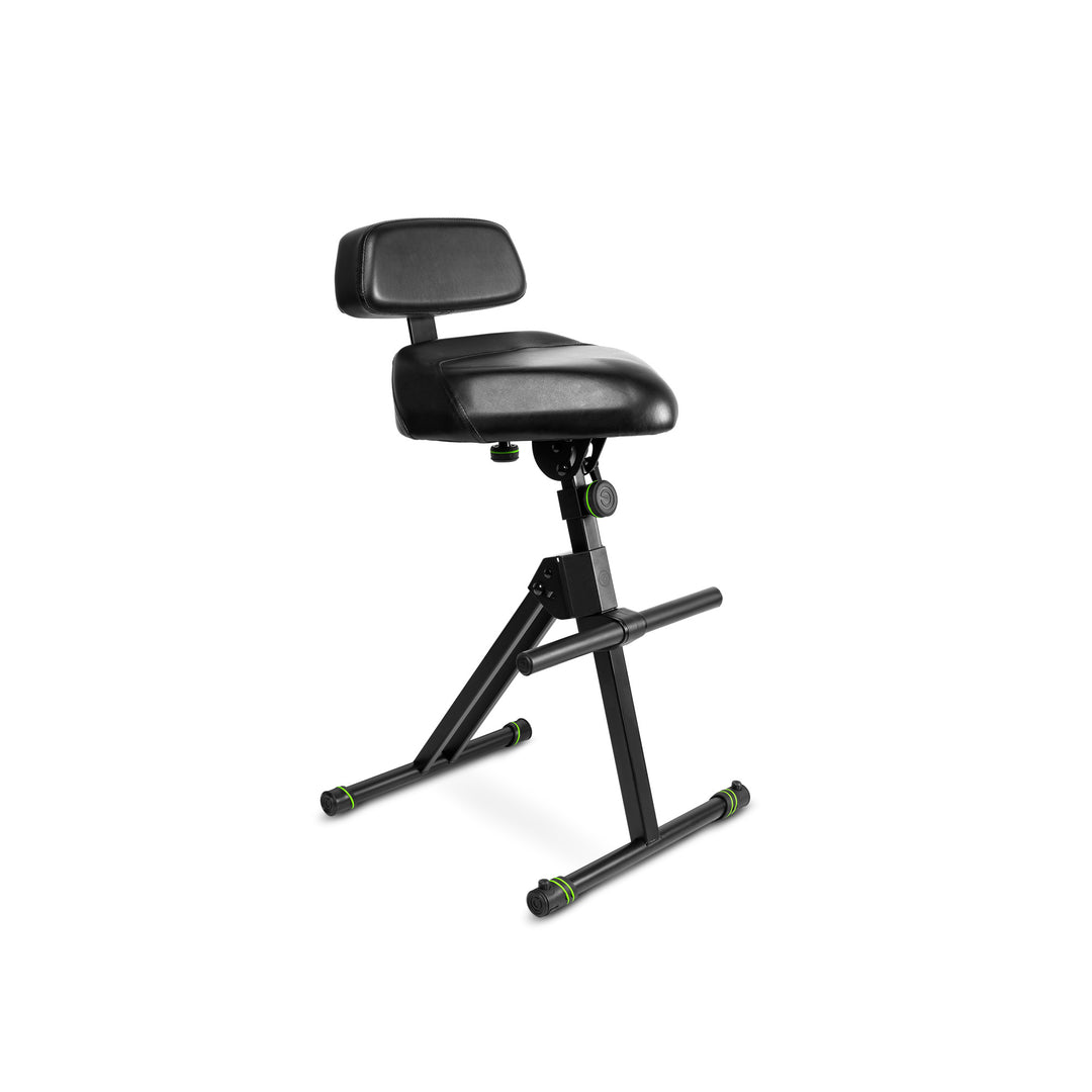 Gravity FM SEAT1 BR - Höhenverstellbarer Hocker mit Fuß- und Rückenlehne