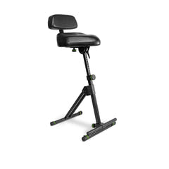 Gravity FM SEAT1 BR - Höhenverstellbarer Hocker mit Fuß- und Rückenlehne