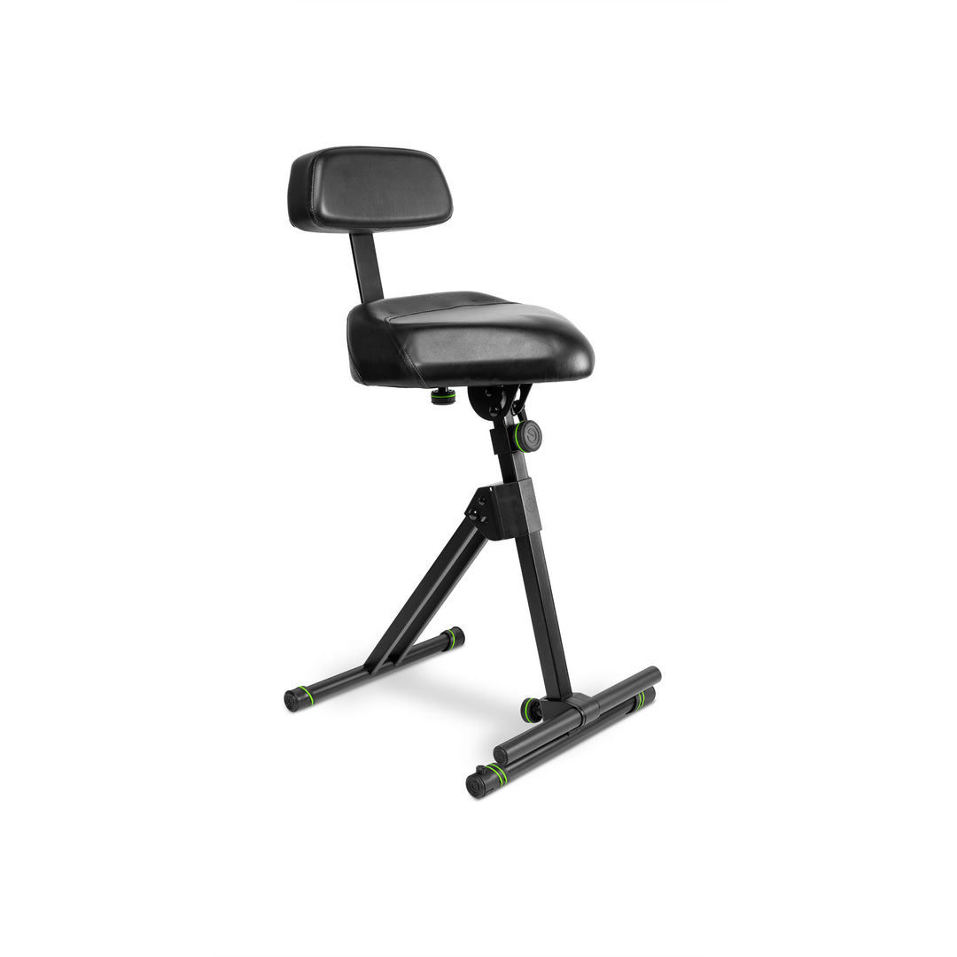 Gravity FM SEAT1 BR - Höhenverstellbarer Hocker mit Fuß- und Rückenlehne