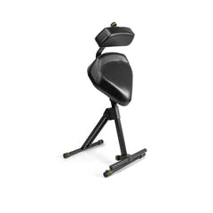 Gravity FM SEAT1 BR - Höhenverstellbarer Hocker mit Fuß- und Rückenlehne