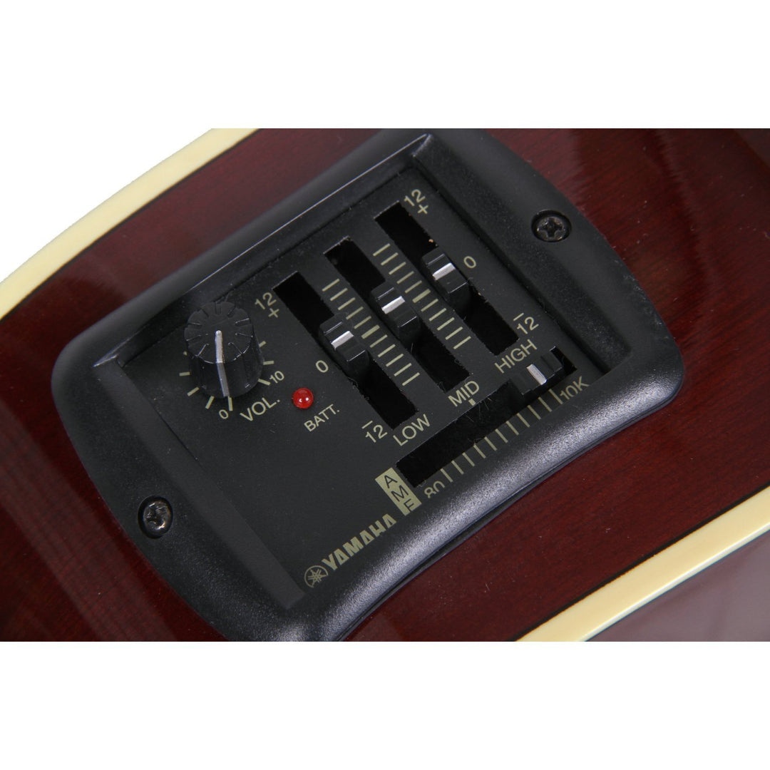 Yamaha FX370C Elektronische Akustikgitarre (Schwarz)