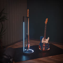 Gravity GS LS 01 NH B – GLOW-STAND® Gitarrenständer, Neckhug