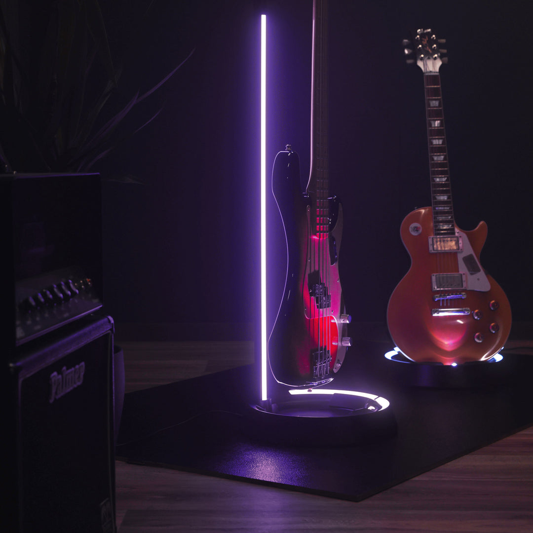 Gravity GS LS 01 NH B – GLOW-STAND® Gitarrenständer, Neckhug