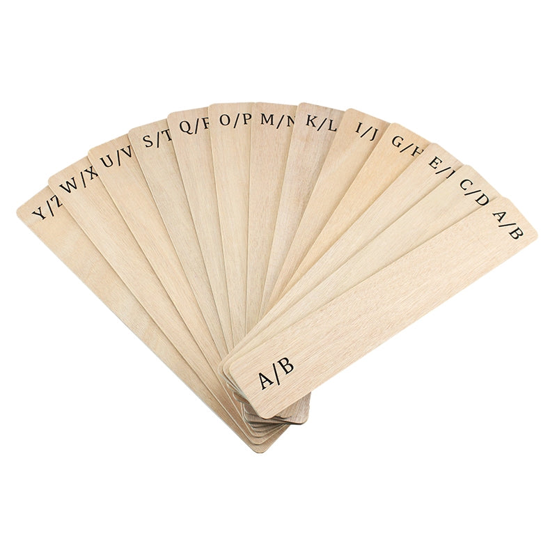 Sperrholz Teiler für Platten (13 Stk.) (A-Z)