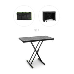Gravity KSX 2 RD SÆT 1 – X-förmiger keyboard-Ständer mit Doppelstütze und Ablage, set 1