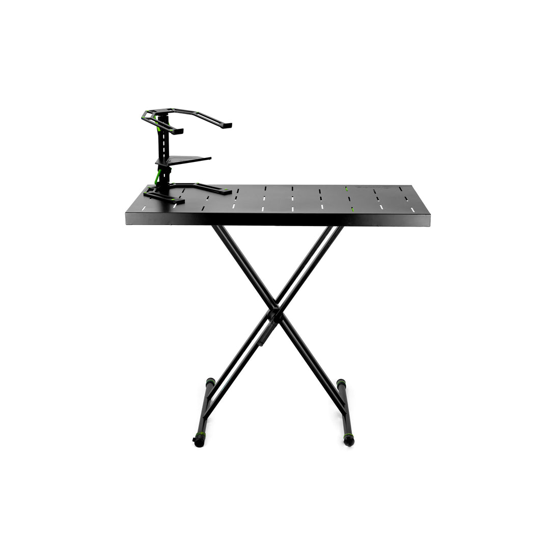 Gravity KSX 2 RD SET 2 - Doppel-X-förmiges Keyboardstativ und Stütztisch, Set 2