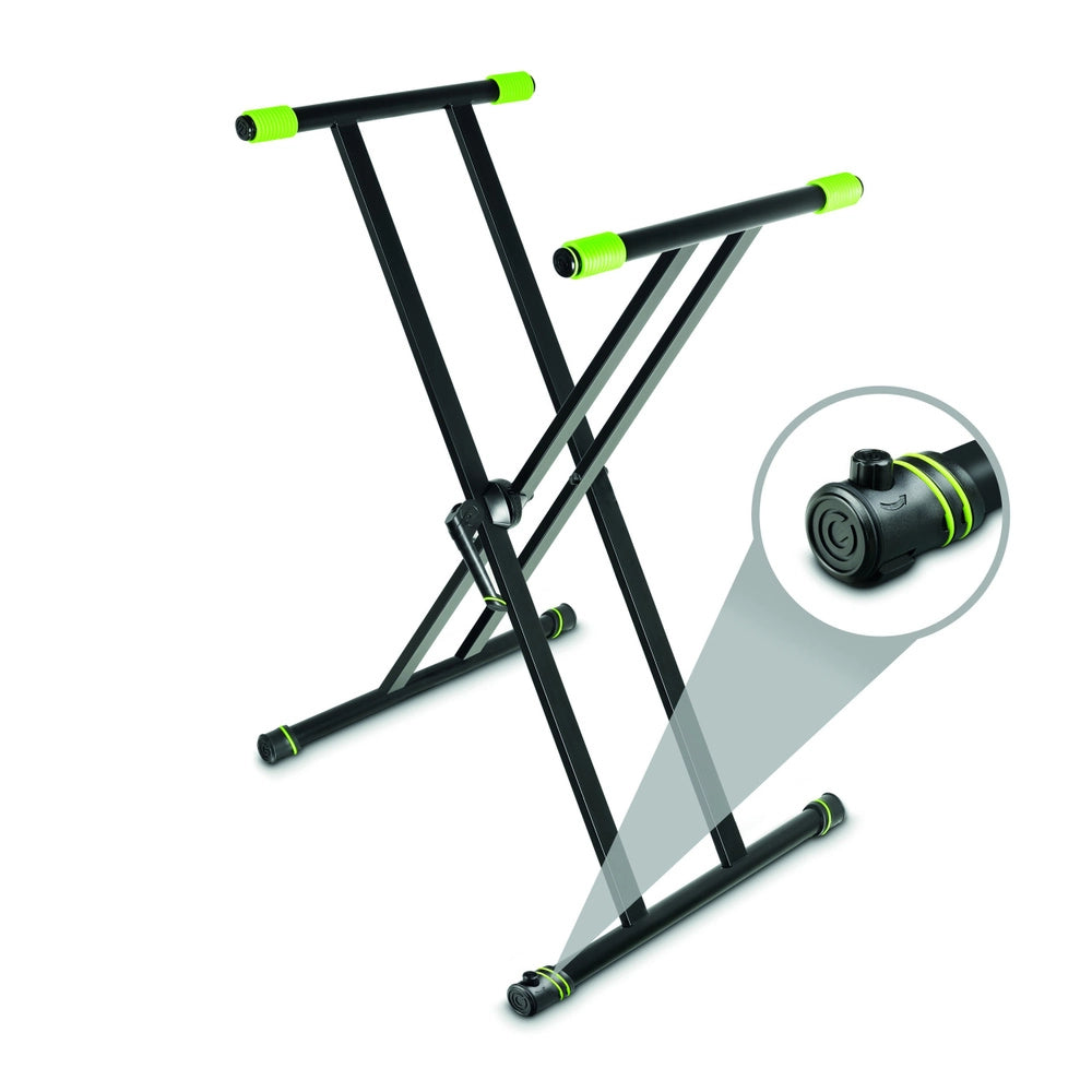 Gravity KSX 2 RD - Rapid Desk-Set mit Doppel-X-Keyboardständer