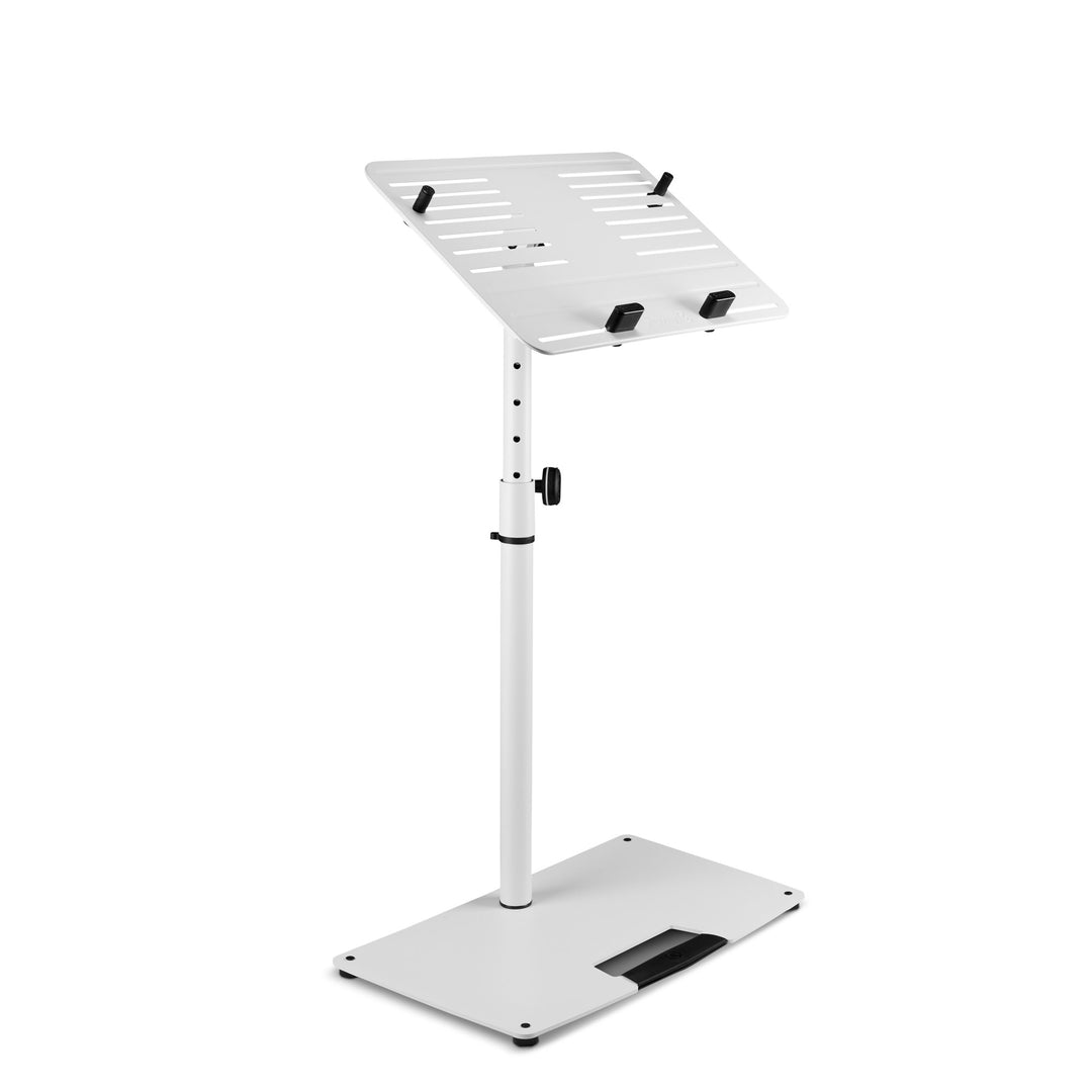 Gravity LTS T 02 W - Universeller Laptopständer mit verstellbaren Haltestäben und Stahlbasis