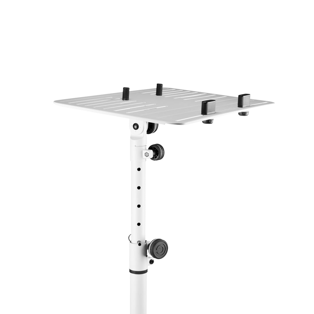 Gravity LTS T 02 W - Universeller Laptopständer mit verstellbaren Haltestäben und Stahlbasis
