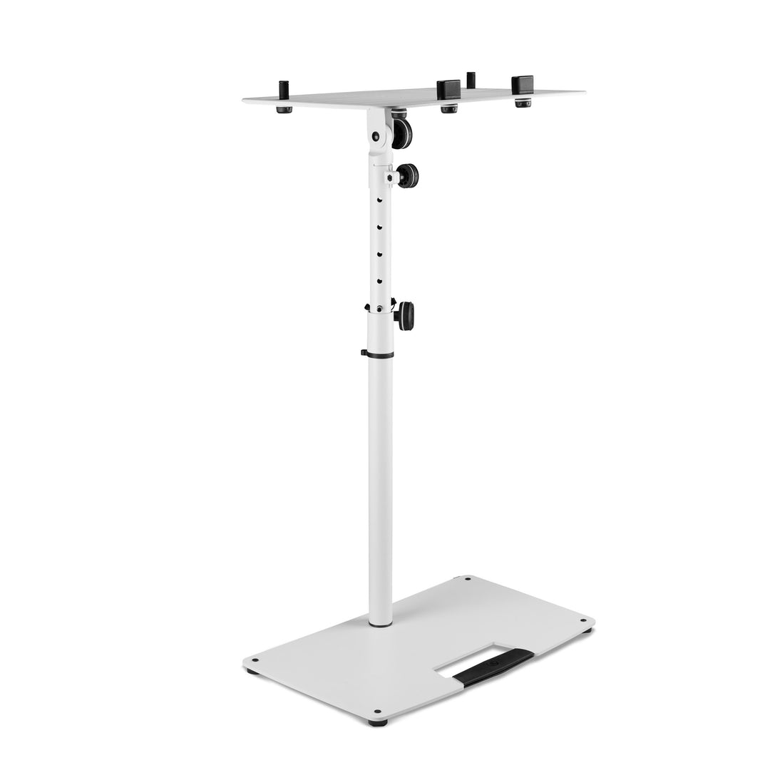 Gravity LTS T 02 W - Universeller Laptopständer mit verstellbaren Haltestäben und Stahlbasis