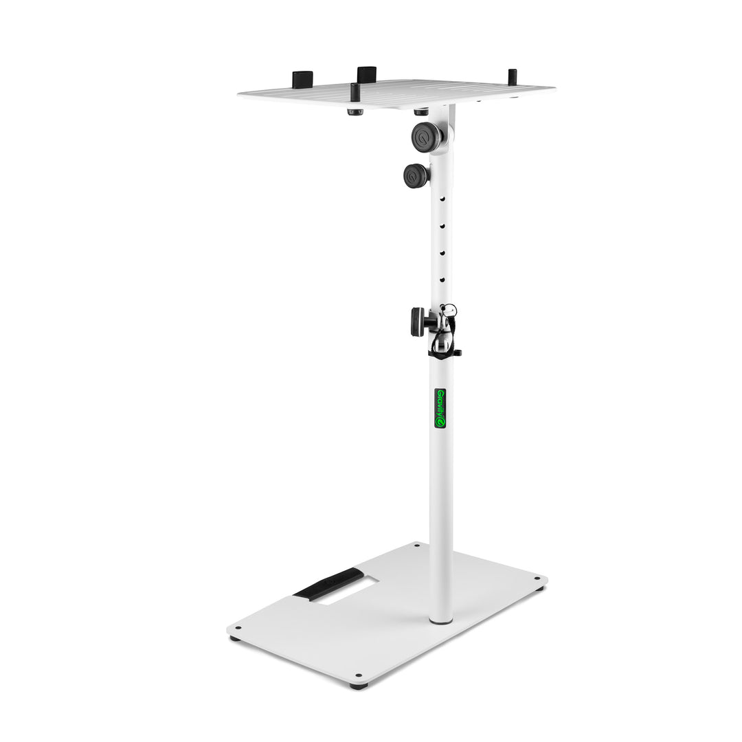 Gravity LTS T 02 W - Universeller Laptopständer mit verstellbaren Haltestäben und Stahlbasis