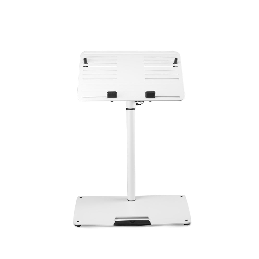 Gravity LTS T 02 W - Universeller Laptopständer mit verstellbaren Haltestäben und Stahlbasis