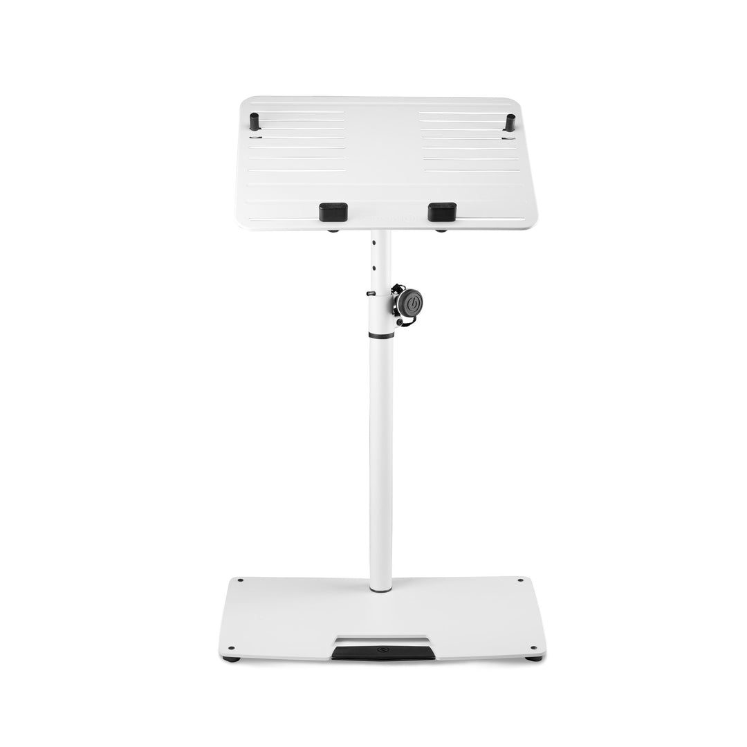 Gravity LTS T 02 W - Universeller Laptopständer mit verstellbaren Haltestäben und Stahlbasis