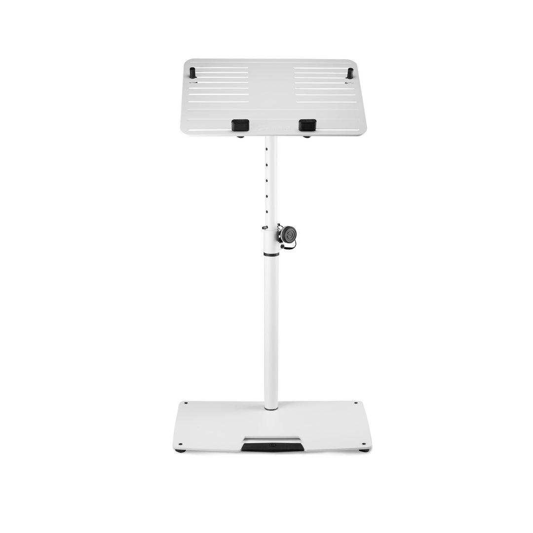 Gravity LTS T 02 W - Universeller Laptopständer mit verstellbaren Haltestäben und Stahlbasis
