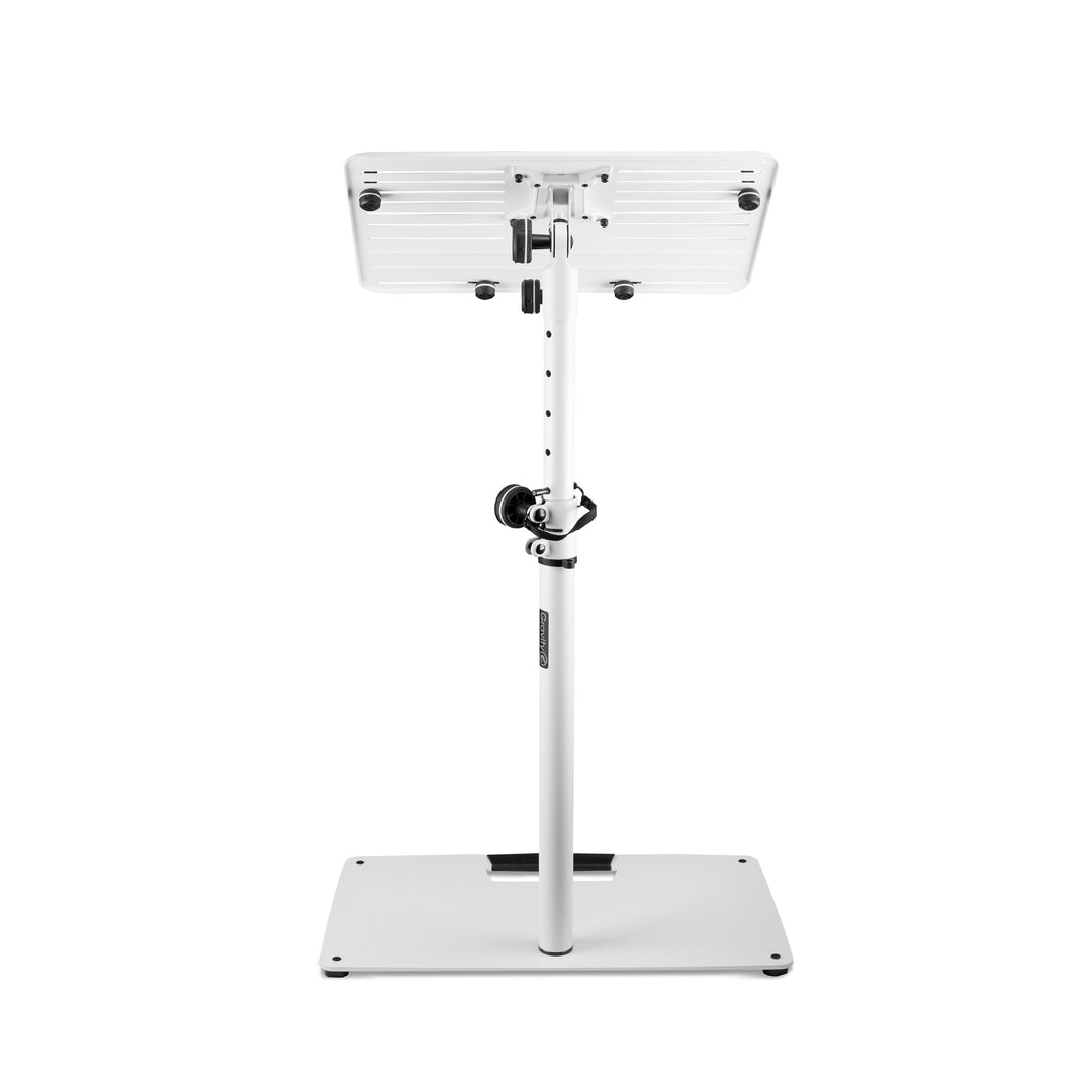 Gravity LTS T 02 W - Universeller Laptopständer mit verstellbaren Haltestäben und Stahlbasis