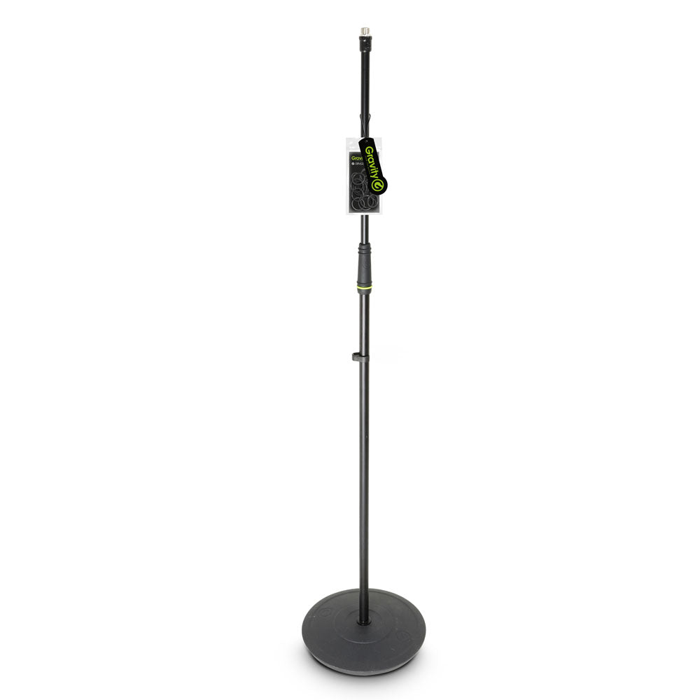 Gravity MS 23 – Mikrofonständer mit rundem Fuß, schwarz