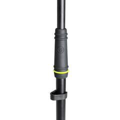 Gravity MS 4221 B - Kurzer Mikrofonständer mit klappbarem Dreibein und 2-punkt-verstellbarem Galgenarm