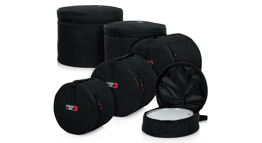 Gator GP-STANDARD-100 Set mit 5 Trommeltaschen, Standard