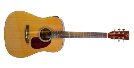 Grooveland Western-Gitarre mit Tonabnehmer