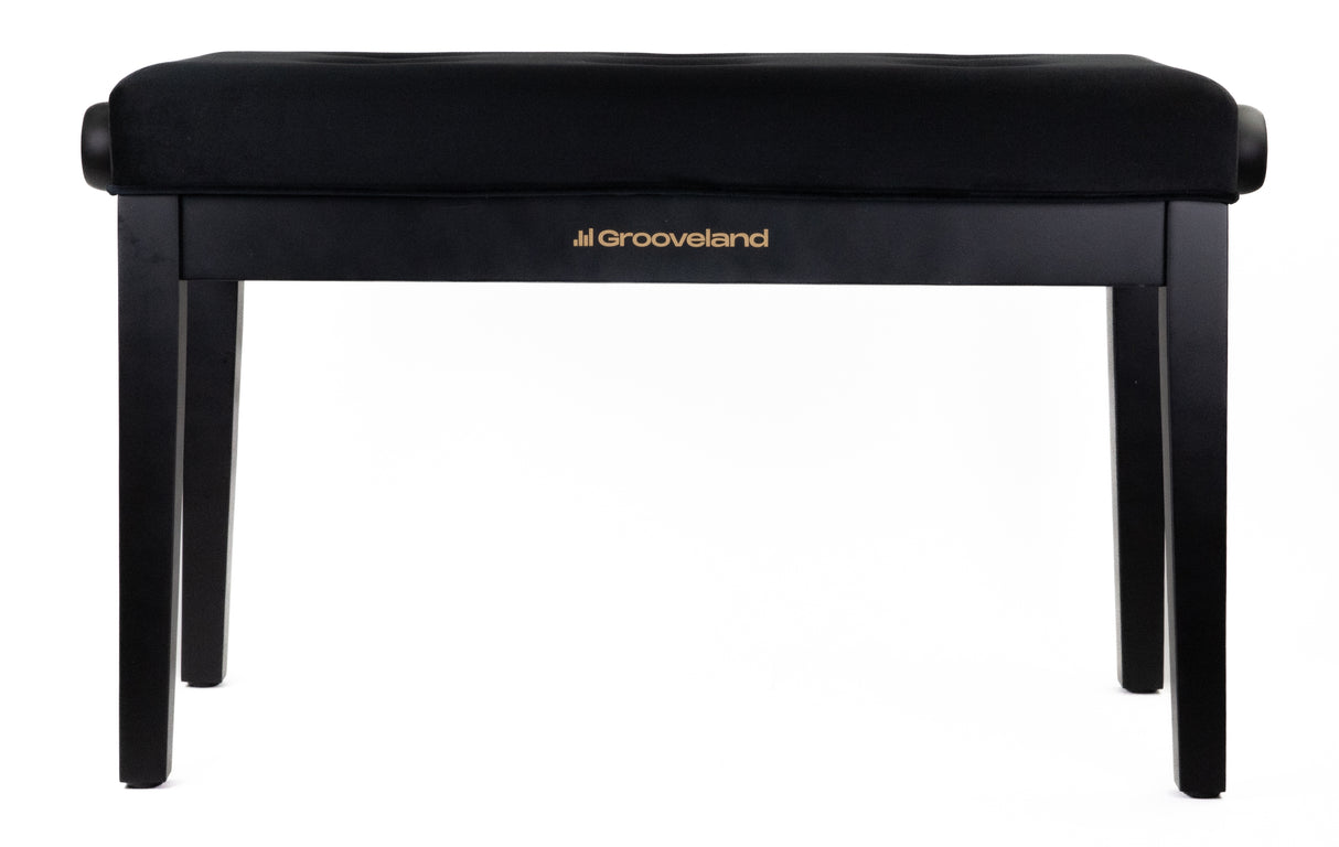Grooveland KB320 Doppelte Klavierbank (Matt Schwarz)