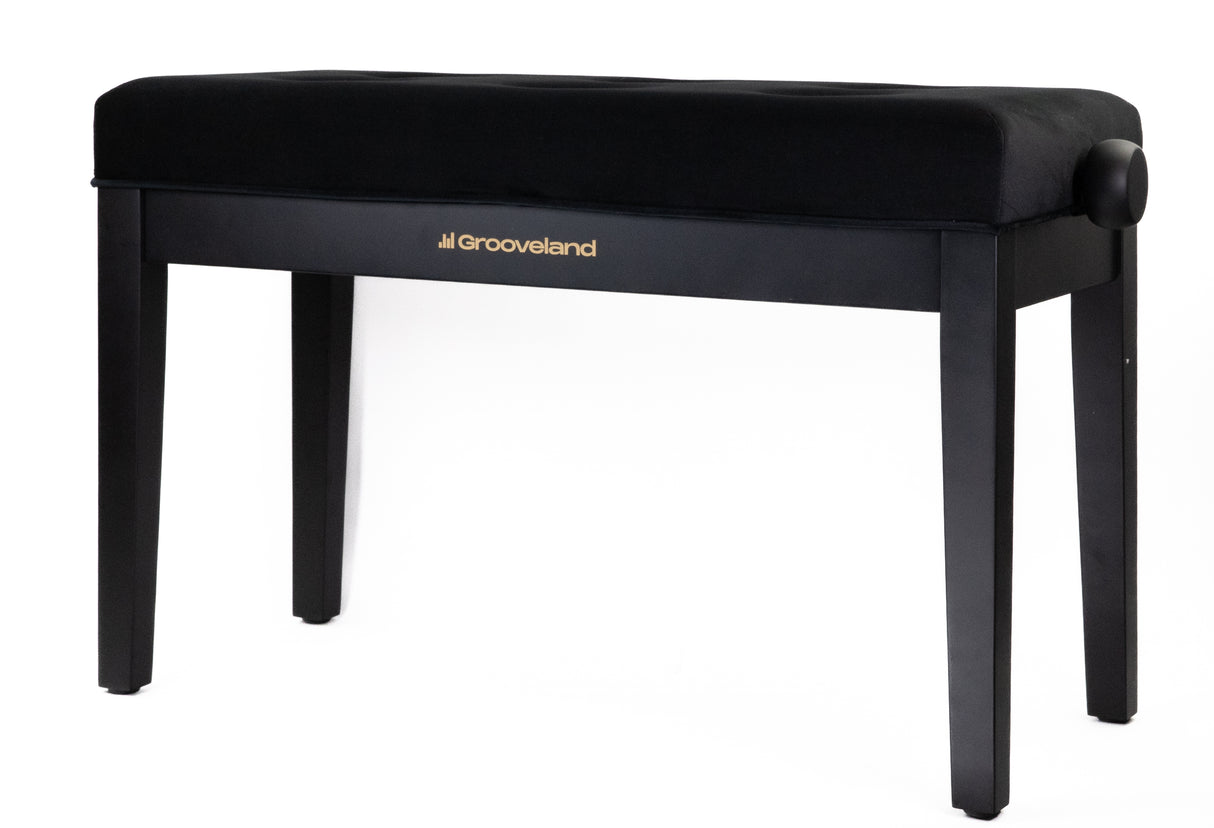 Grooveland KB320 Doppelte Klavierbank (Matt Schwarz)