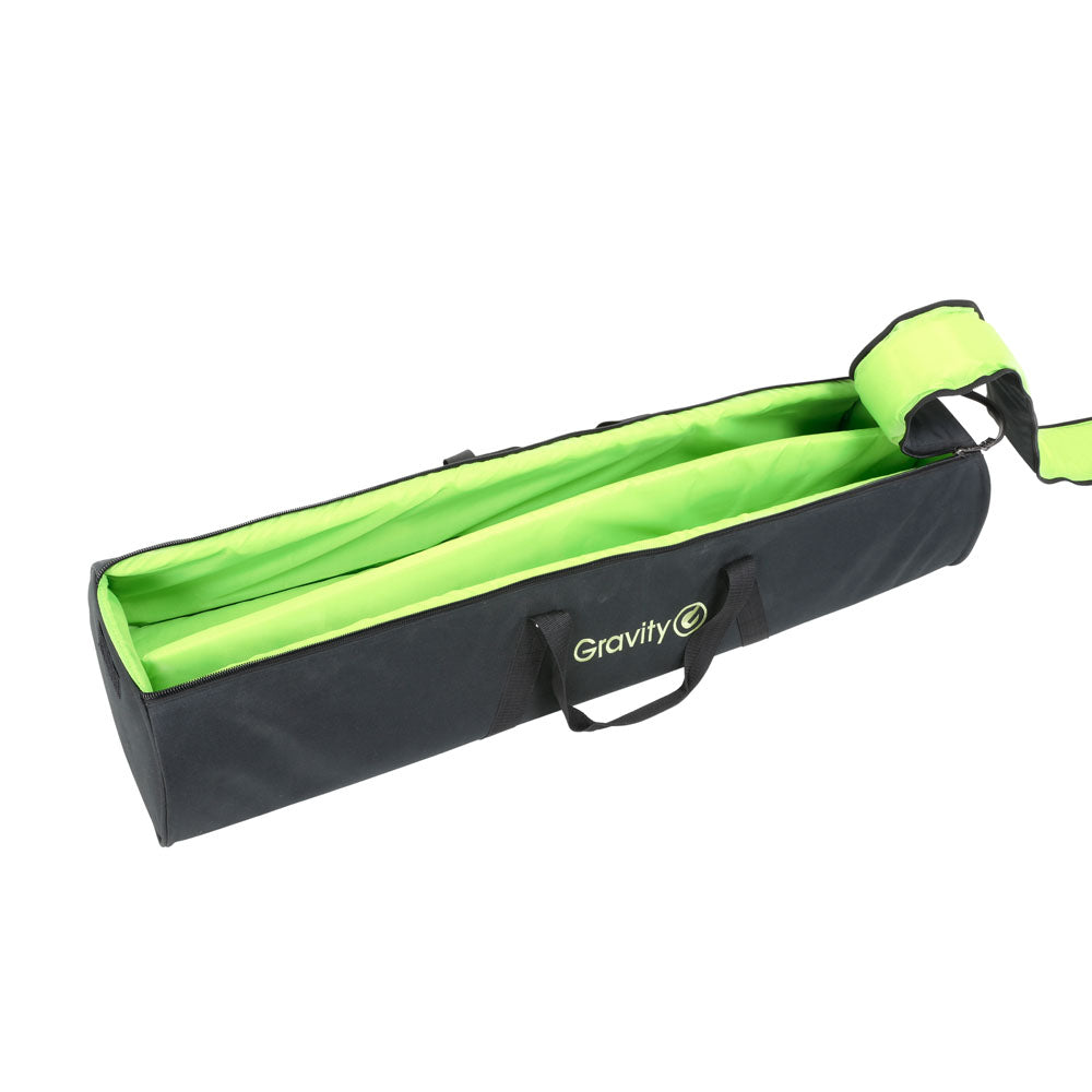 Gravity SS 5212 B SET 1 – Lautsprecherstativ-Set mit 2 Lautsprecherstativen aus Stahl, mit Tragetasche