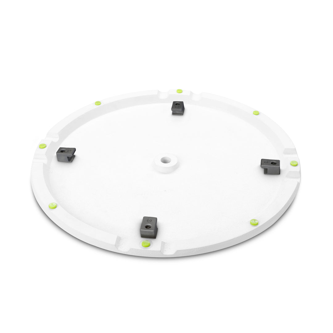 Gravity SSP WB SET 1 W - Lautsprecherstativ mit Sockel und Gusseisen-Gewichtsplatte, weiß