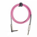 Grooveland Tweed Vinkel Gitarrenkabel (1,5m - Pink)