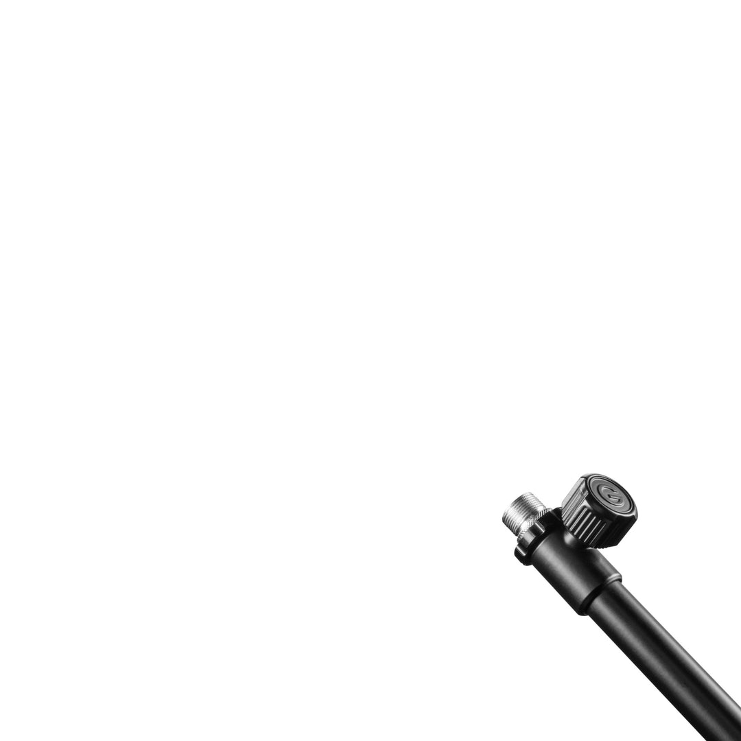 Gravity TMS 2322 – Mikrofonstativ der Touring-Serie mit runder Basis und 2-Punkt-Verstellung, teleskopischer Galgenstange