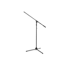 Gravity TMS 4321 OH B - Overhead-Mikrofonstativ für den Tourbetrieb mit extra breitem, zusammenklappbarem Dreibeinstativ und extra langem Galgenarm