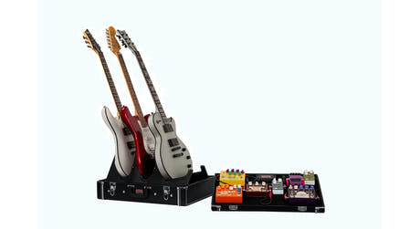 Gator GW-GIGBOXJR Pedalboard mit Gitarrenständer