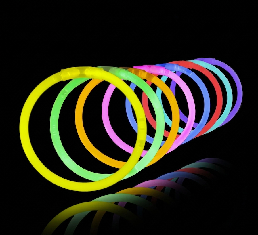 Knicklichter Armbänder 100 Stk. (Einfarbig)