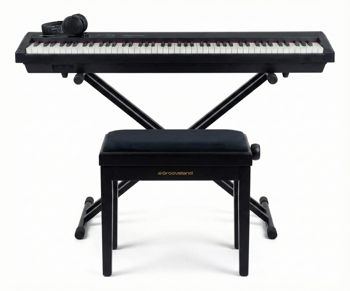 Grooveland P450 E-Piano (Schwarz) Komplettpaket