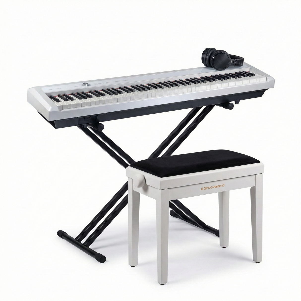 Grooveland P450 E-Piano (Weiß) Komplettpaket