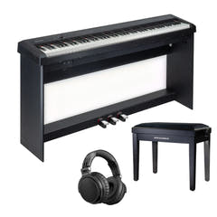 Grooveland P450 Komplettes Klavierpaket (Schwarz)
