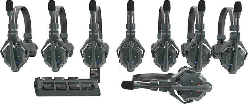Hollyland Solidcom C1 Full Duplex Drahtloses Gegensprechanlage System mit 8 headsets