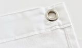 Molton backdrop with grommets - White