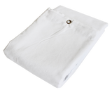 Molton backdrop with grommets - White