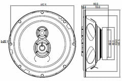 BLAUPUNKT ICx 663 3-Wege Auto-Lautsprecher (17 cm, 6,5")