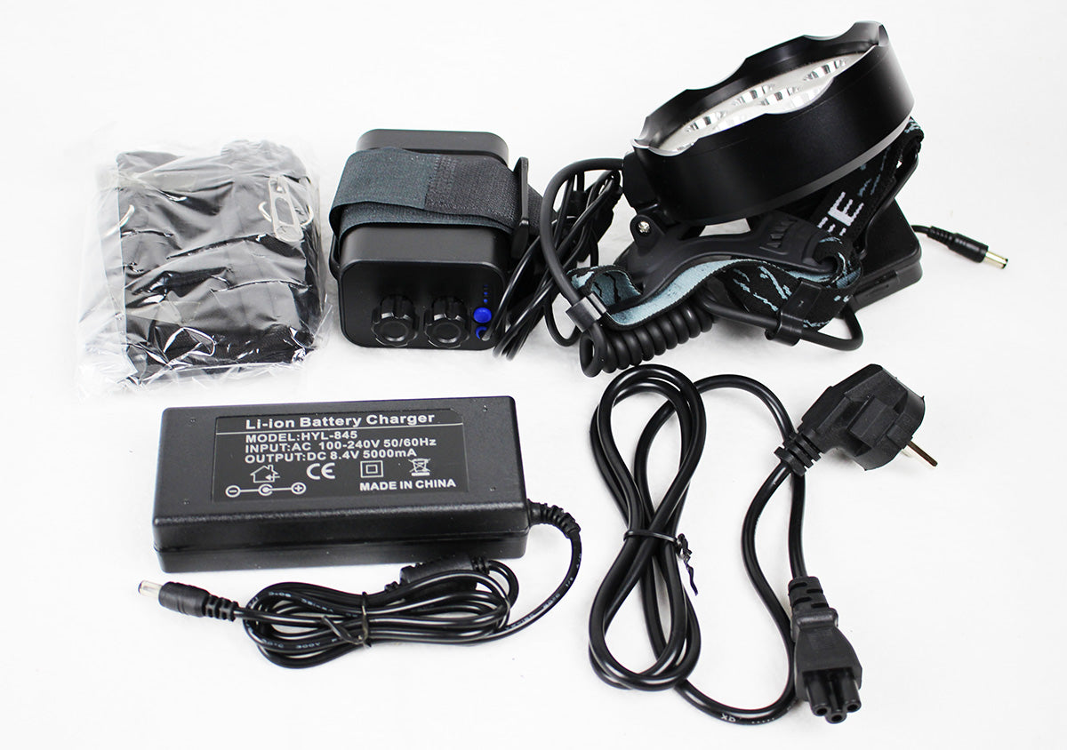 UV Headlamp with 12x6 Watt LED