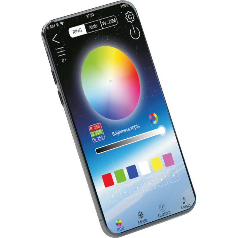 Ibiza Magic Color Stick RGB Bodenlicht (Schwarz)