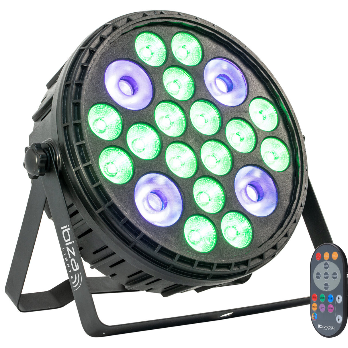 Ibiza XL RGBW+UV Parlampe (16x6 + 4x30 Watt)
