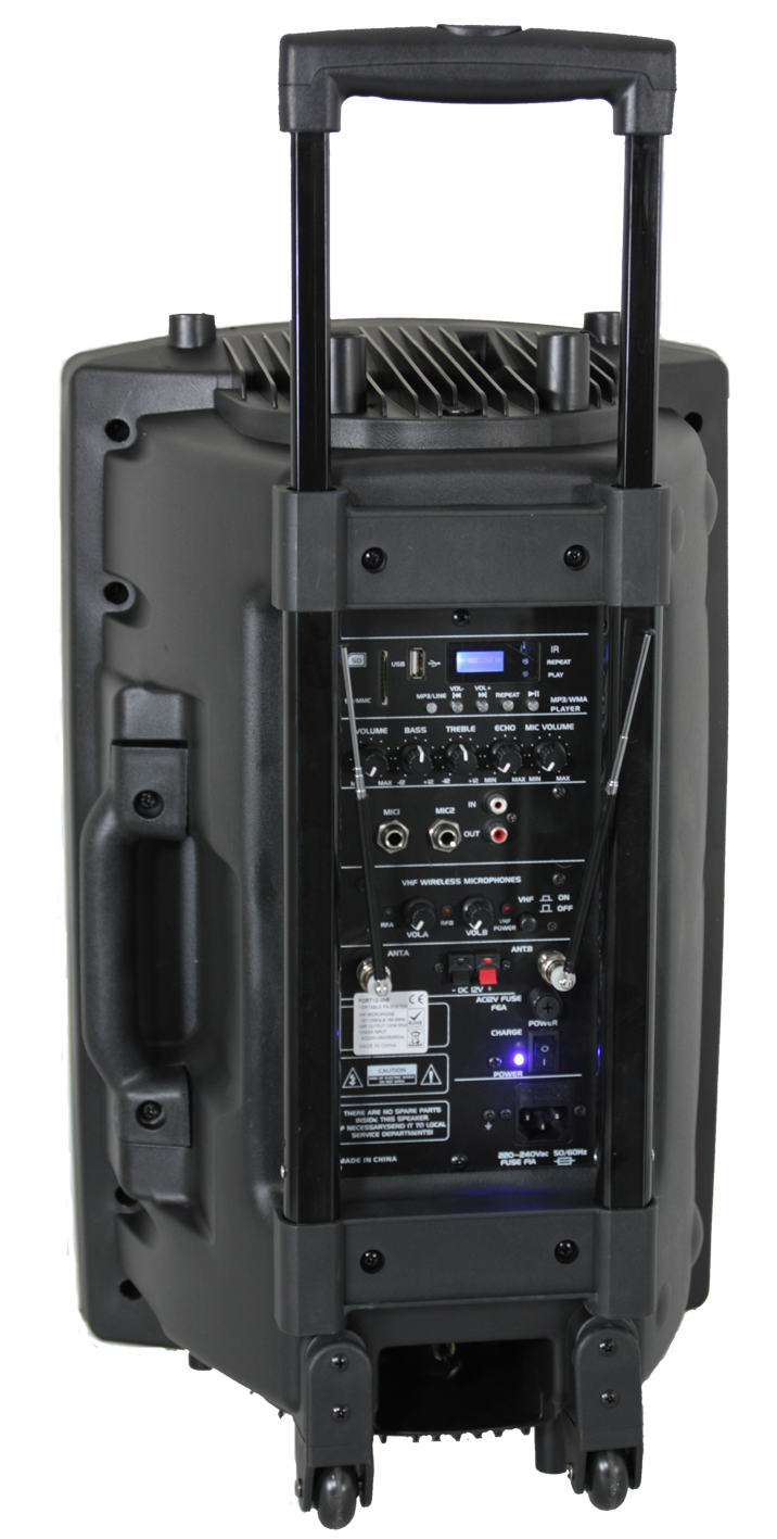 Ibiza Tragbarer Lautsprecher mit 15" Bass (Schwarz, 800W)