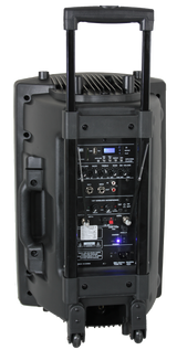 Ibiza portable 15" speaker with USB, Bluetooth & microphones