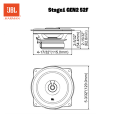 JBL Stage1 Gen2 52F 5,25" koaxiale Autolautsprecher