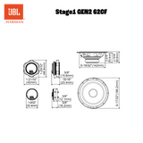 JBL Stage1 Gen2 62 6,5" Koaxial-Autolautsprecher