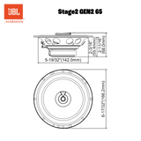 JBL Stage2 Gen2 65 6,5" Koaxial-Autolautsprecher