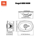 JBL Stage2 Gen2 965M 6x9" 3-Wege-Autolautsprecher