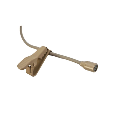 JTS CM-201iF DeLuxe Pack Lavaliermikrofon mit 4 Steckern, beige