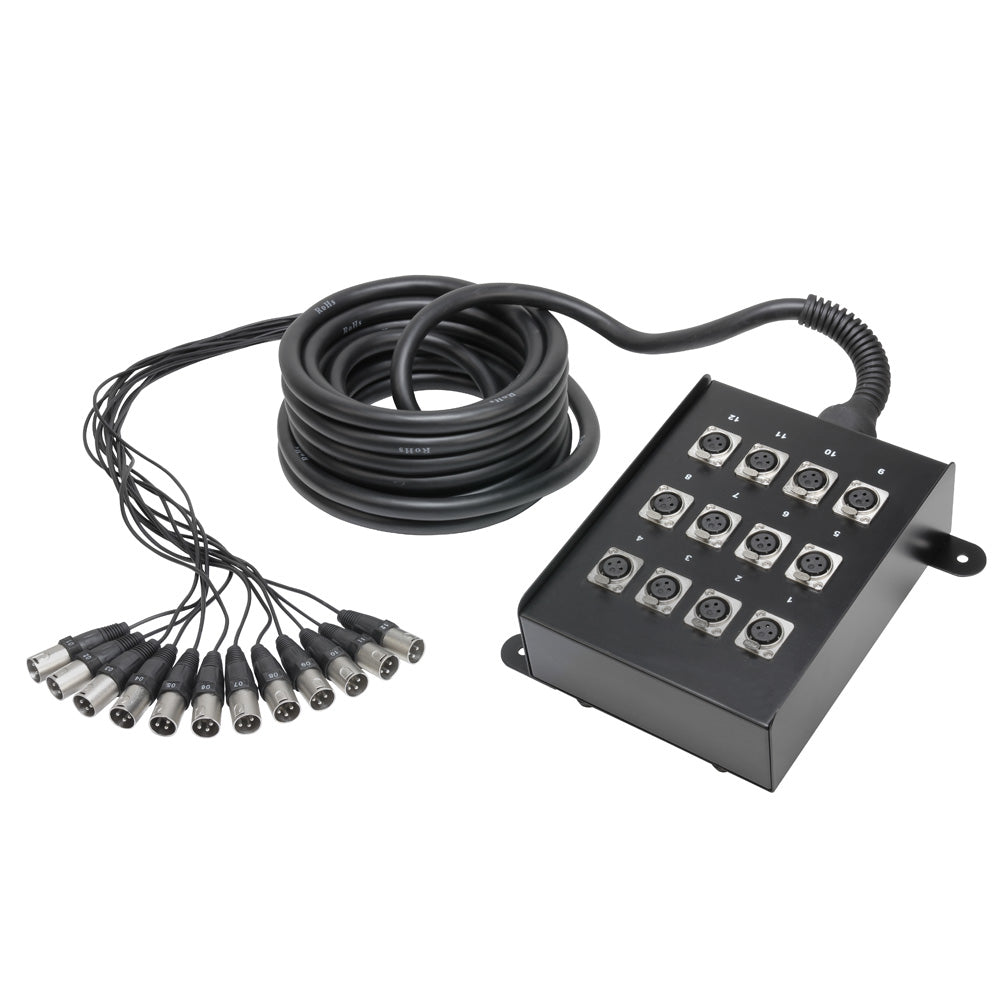 Multikabel mit Stage Box 12/0 10 m